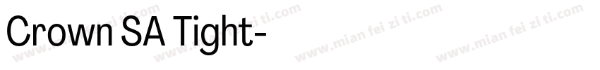 Crown SA Tight字体转换